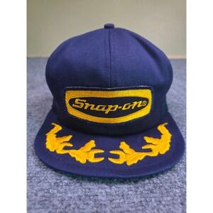 Snap-on Trucker Hat Mens OSFA Navy Blue Scrambled Eggs Mesh Snapback K-Products